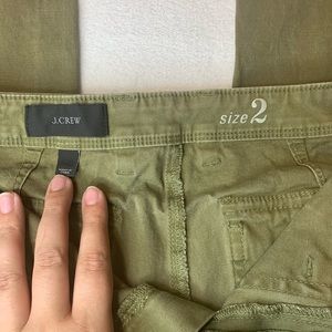J Crew Chino Pants Green size 2